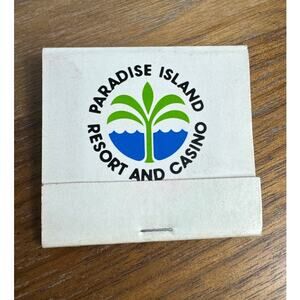Merv Griffin's Casino Paradise Island Resort Bahamas Matchbook Unstruck Ads 90s